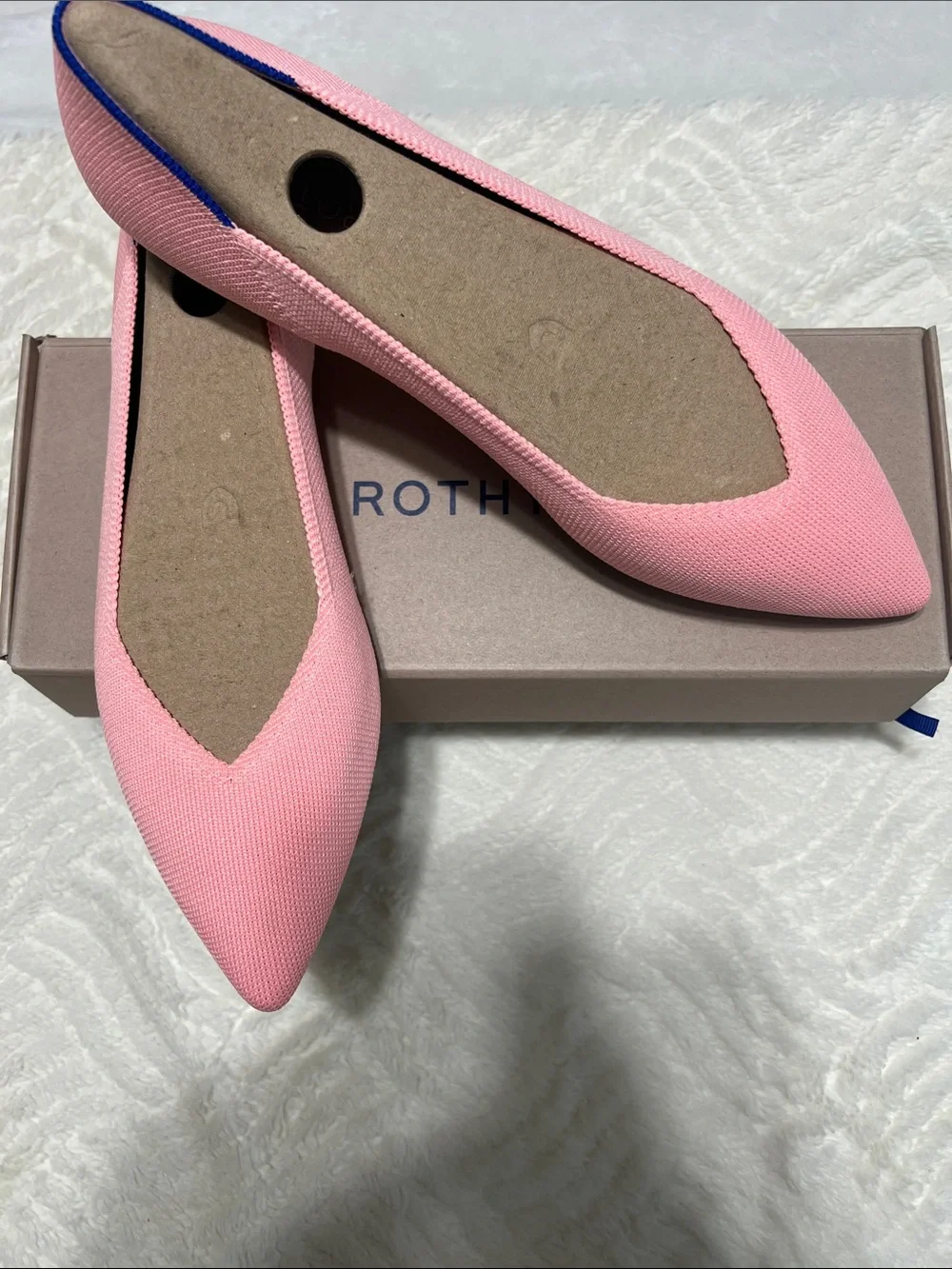 Rothy’s The Point II Flats – Carnation Pink – Size 11 NIB